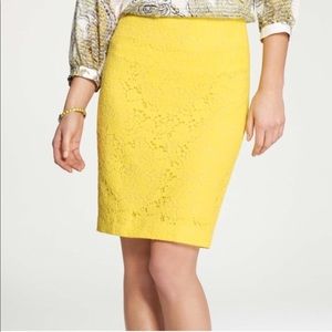 Talbots yellow skirt